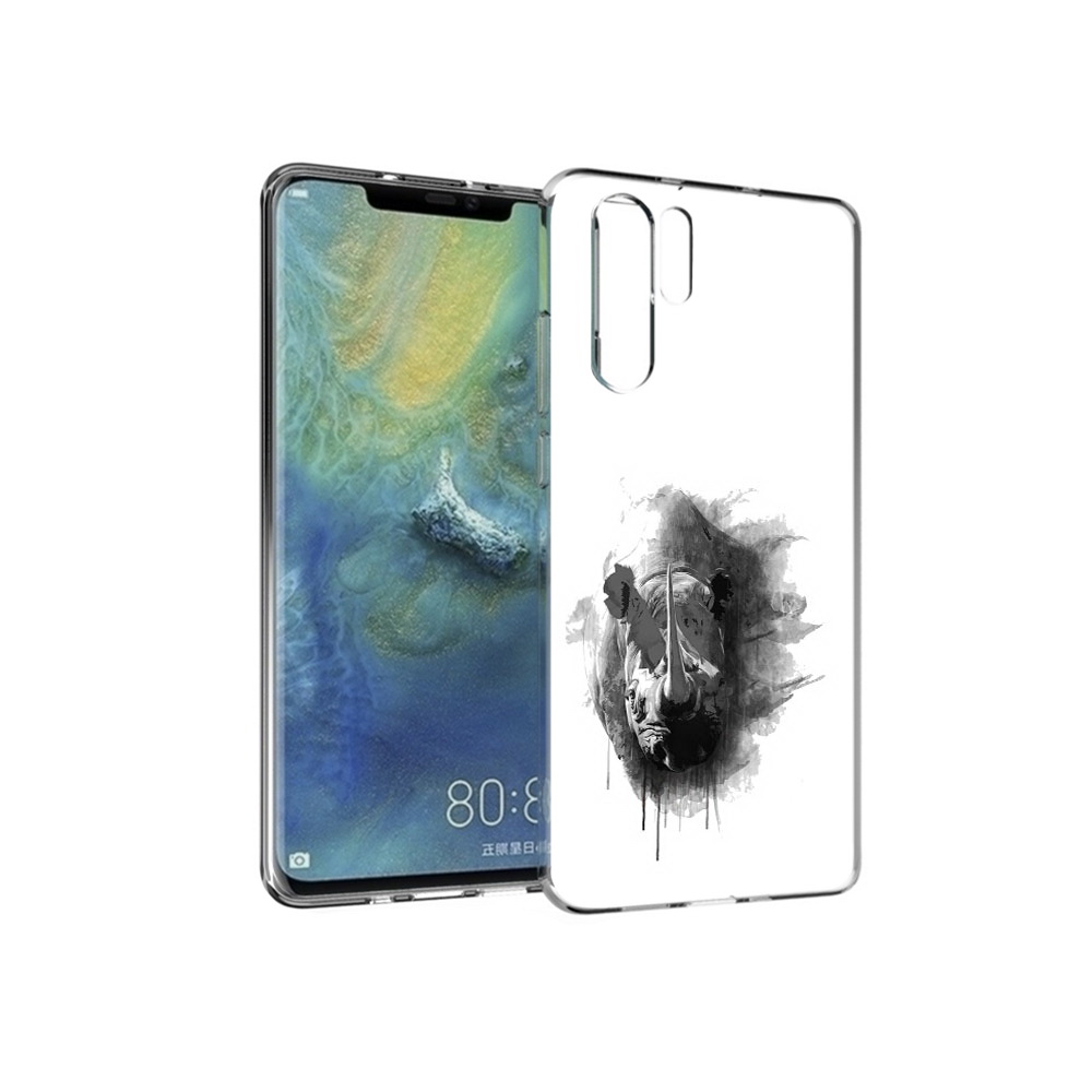 

Чехол MyPads Tocco для Huawei P30 Pro носорог, Прозрачный, Tocco