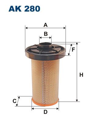

Воздушный фильтр FILTRON ak280