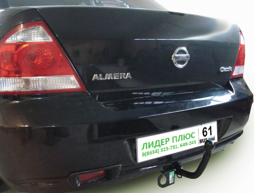 

Фаркоп Лидер-Плюс для NISSAN ALMERA CLASSIC (B10) 2006-2012 с электрикой и сертифкатом в к