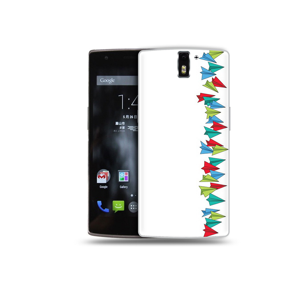 

Чехол MyPads Tocco для OnePlus One самолетики из листочков, Прозрачный, Tocco
