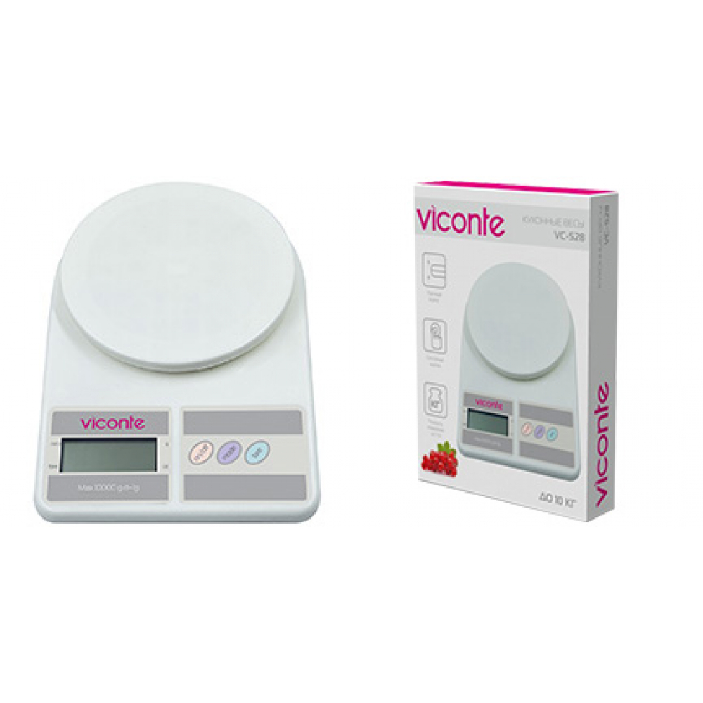 

Весы кухонные Viconte VC-528 белый, VC-528