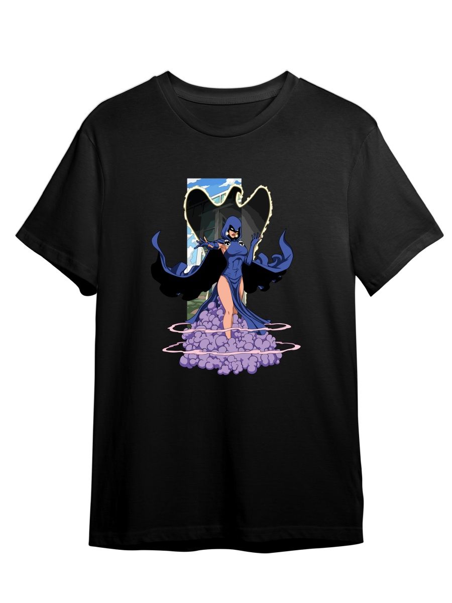 Футболка унисекс СувенирShop Аниме/Рэйвен/Raven DC/Комиксы 4 черная XS