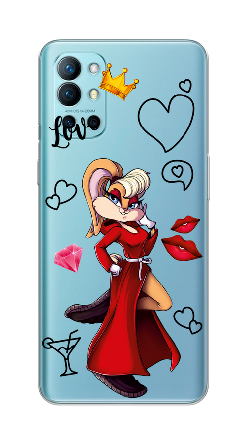 

Чехол на OnePlus 9R "Rich Lola Bunny", Красный;бежевый;оранжевый, 151650-6