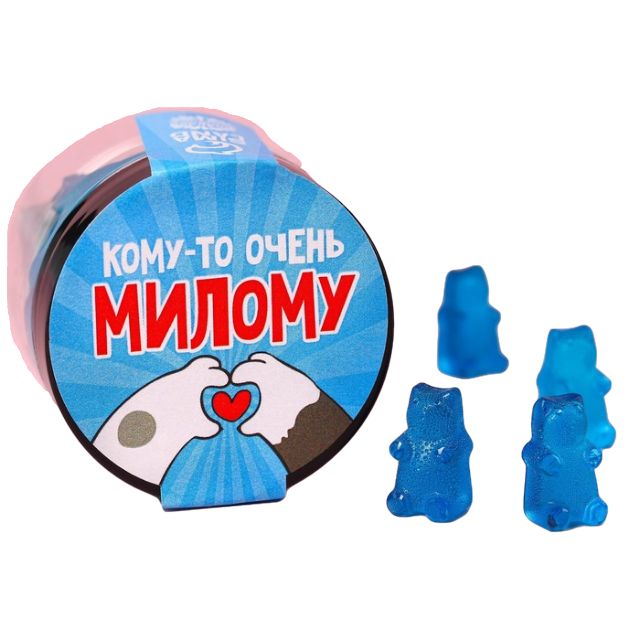 

Леденцы мишки в банке «Кому-то милому», со вкусом тутти-фрутти, 30 г