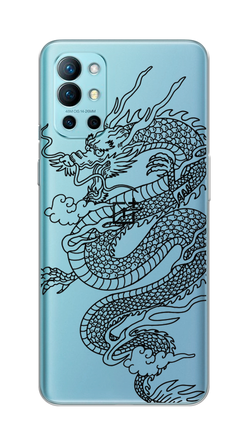 

Чехол на OnePlus 9R "Большой китайский дракон", Черный;серый, 151650-1