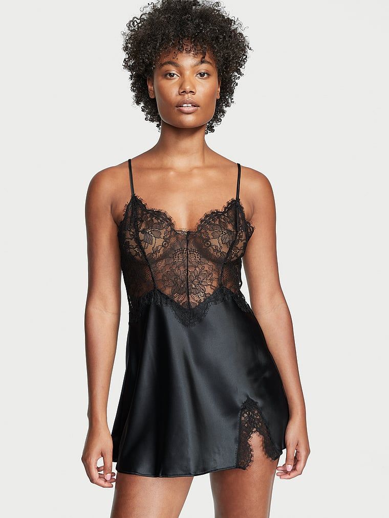 Ночная сорочка женская Victoria's Secret 11208126 черная М