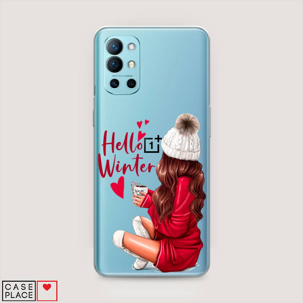 

Чехол на OnePlus 9R "Hello winter", Красный;белый;коричневый, 151650-5