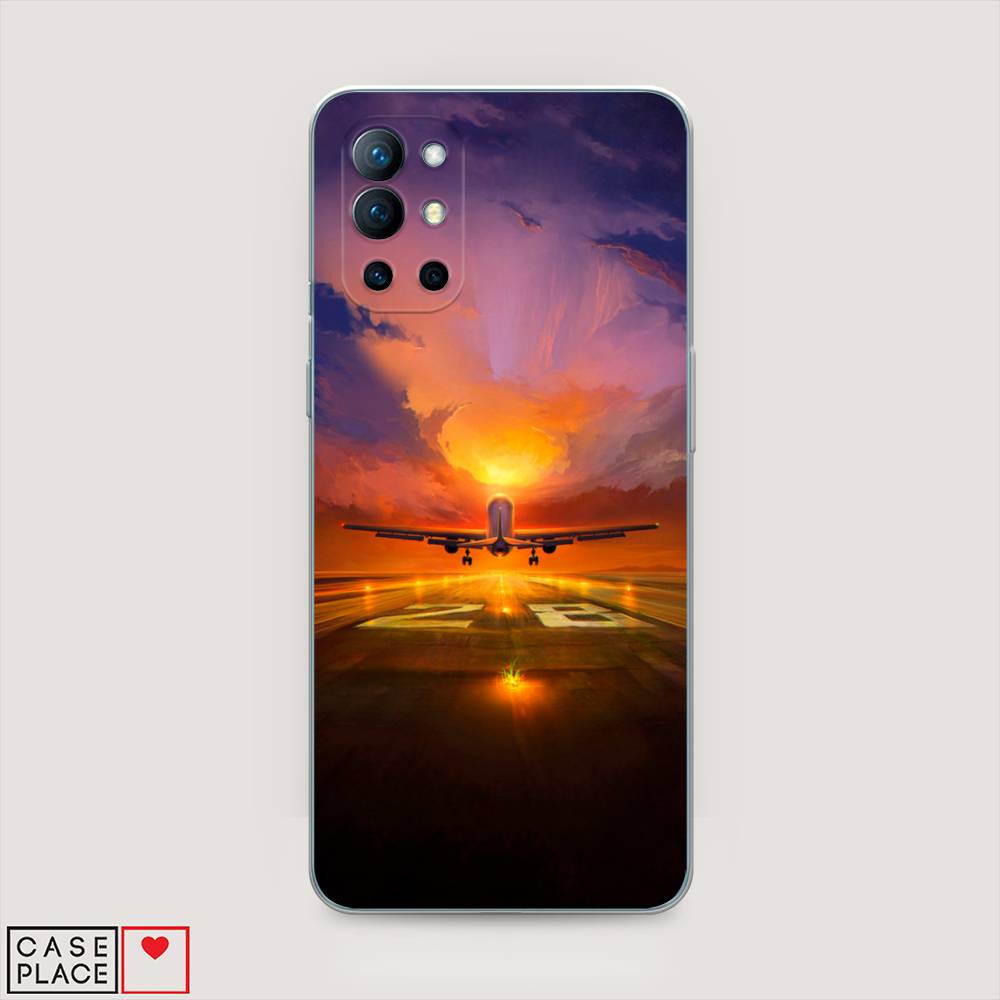 

Чехол на OnePlus 9R "Самолет на посадке", Оранжевый;синий, 151650-6