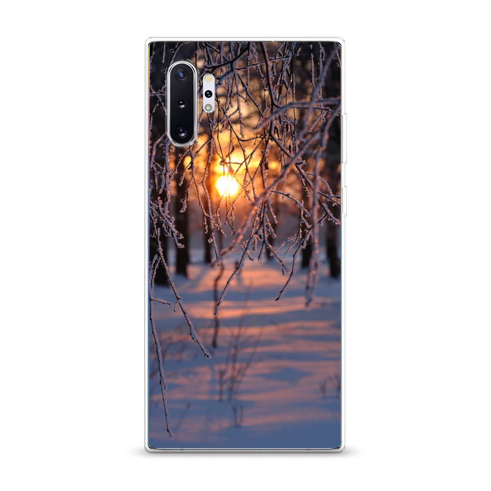 

Чехол на Samsung Galaxy Note 10 Plus "Зима 7", Оранжевый;розовый;черный, 28550-2