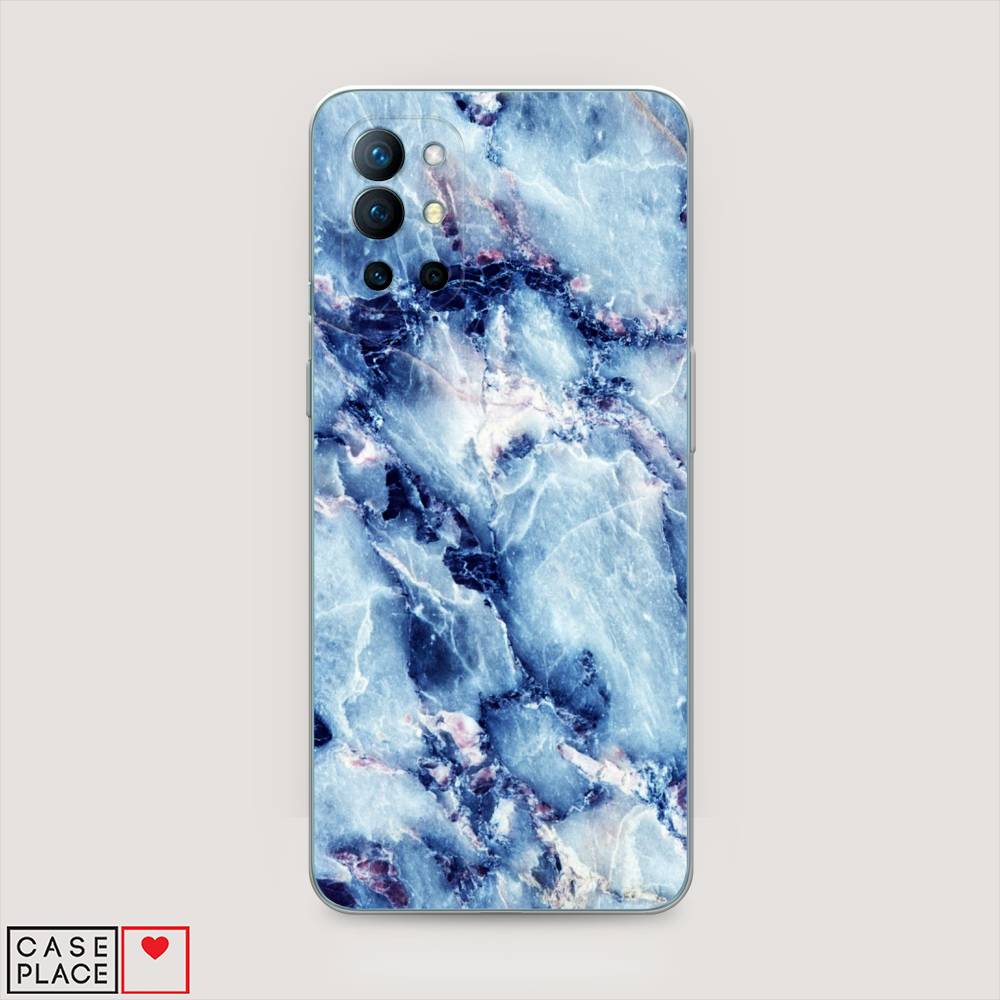 

Чехол на OnePlus 9R "Мрамор с синими прожилками", Синий, 151650-3