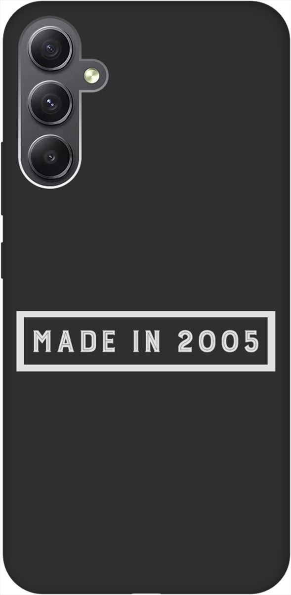 

Чехол на Samsung Galaxy A34 5G с 3D принтом "2005 W" черный, Черный;белый, 158727