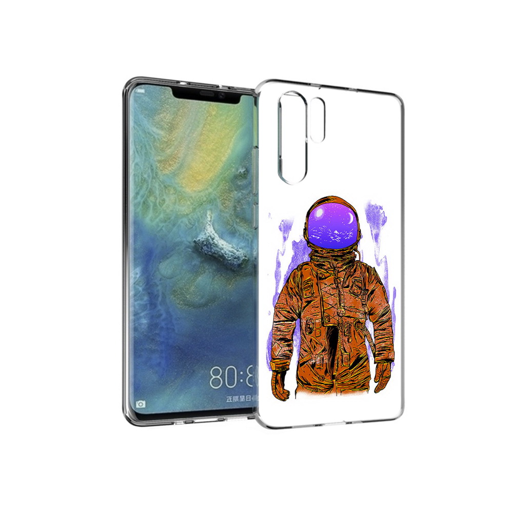 Чехол MyPads Tocco для Huawei P30 Pro нарисованный мужчина в скафандре