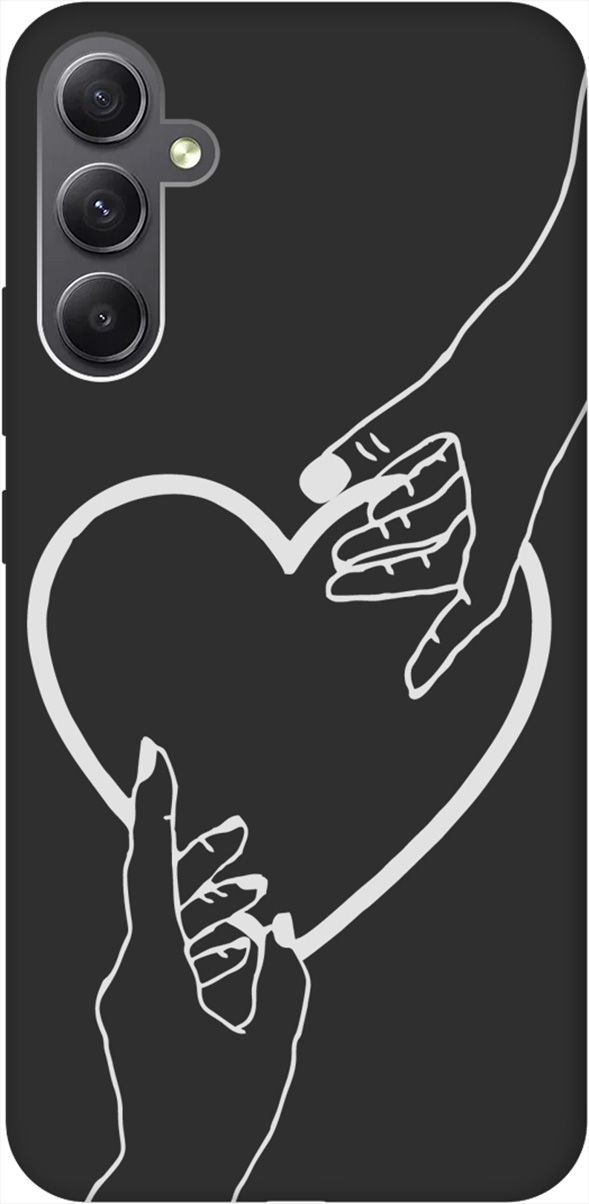 

Чехол на Samsung Galaxy A34 5G с 3D принтом "Hands W" черный, Черный;белый, 158727