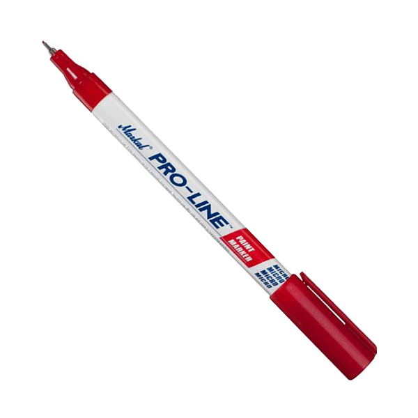 Markal Маркер-краска с тонким наконечником Pro-Line Micro, промышленный, 0,8 мм, белый 968 маркер краска с тонким наконечником markal pro line micro промышленный 0 8 мм белый 968