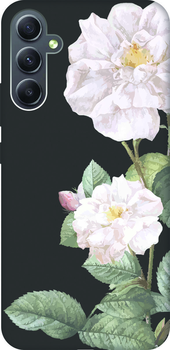 

Чехол на Samsung Galaxy A34 5G с 3D принтом "White Rose" черный, Черный;желтый, 158726