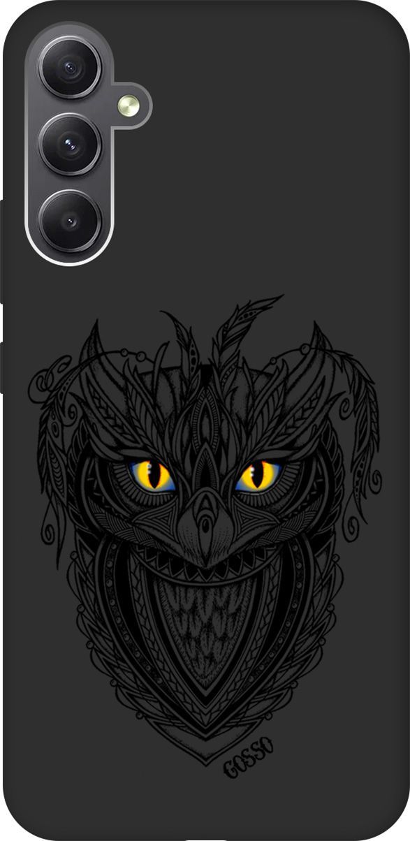 

Чехол на Samsung Galaxy A34 5G с 3D принтом "Grand Owl" черный, Черный;голубой, 158726