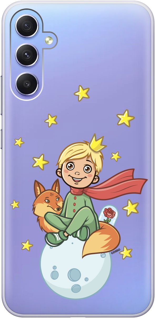 

Чехол на Samsung Galaxy A34 5G с 3D принтом "Little Prince" прозрачный, Прозрачный;бежевый, 158725
