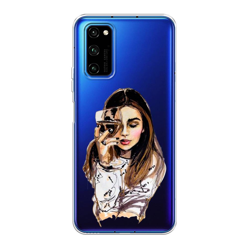 

Чехол Awog "Девушка с бокалом" для Honor View 30/View 30 Pro, 611350-7