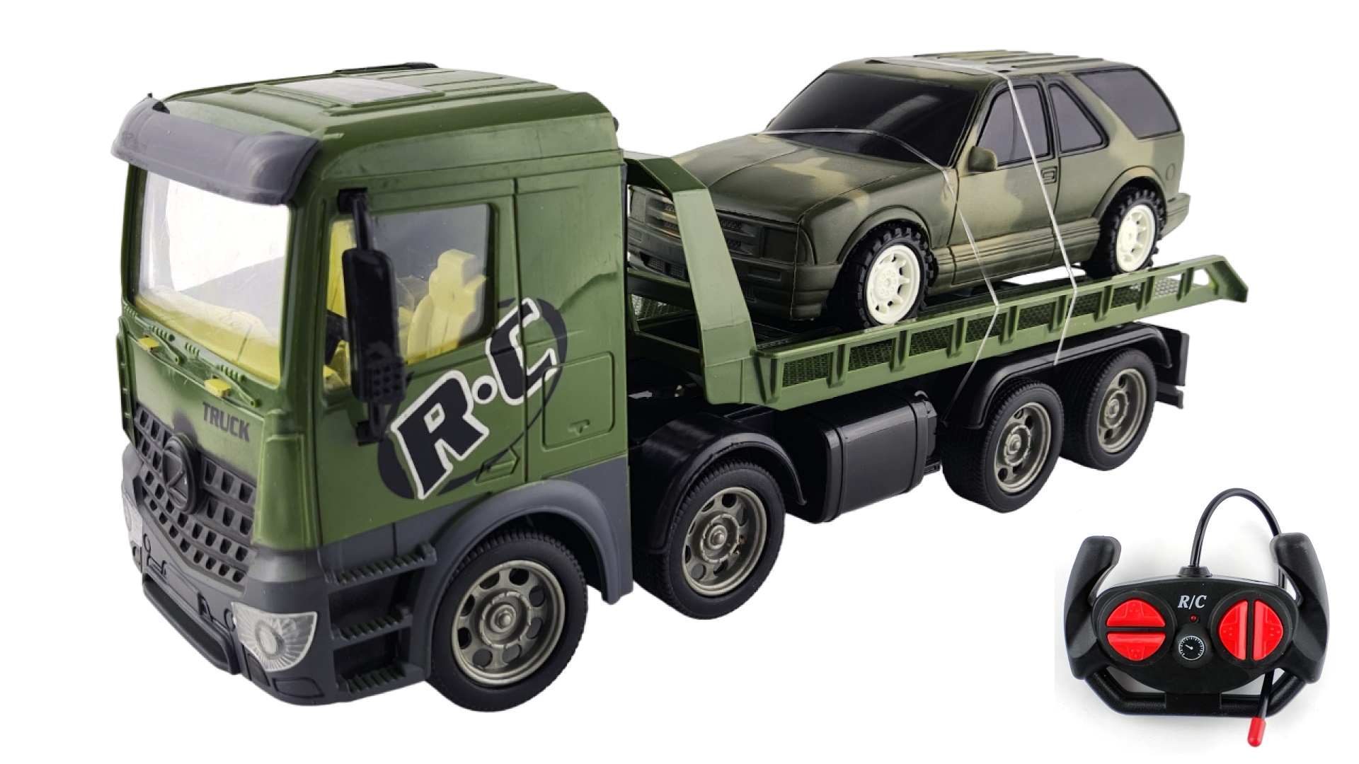 Радиоуправляемый грузовик-трейлер и джип Zhoule Toys CityTruck 1:24 553-B4