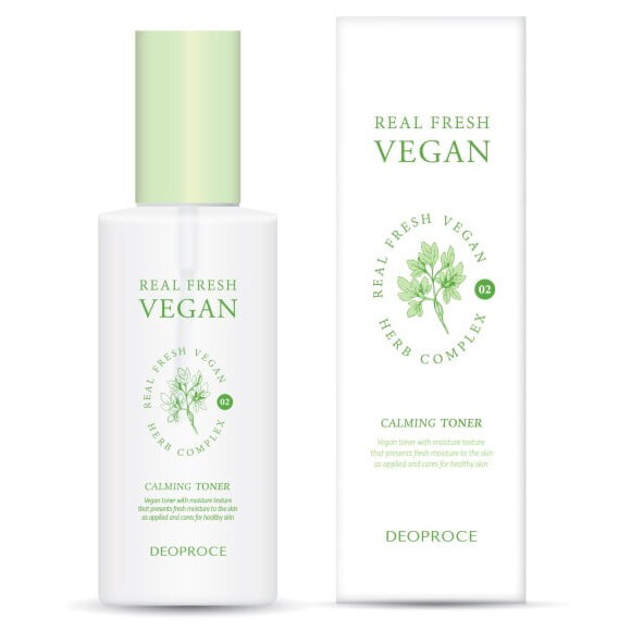 Тоник для лица Deoproce Real Fresh Vegan Calming Toner 210 мл