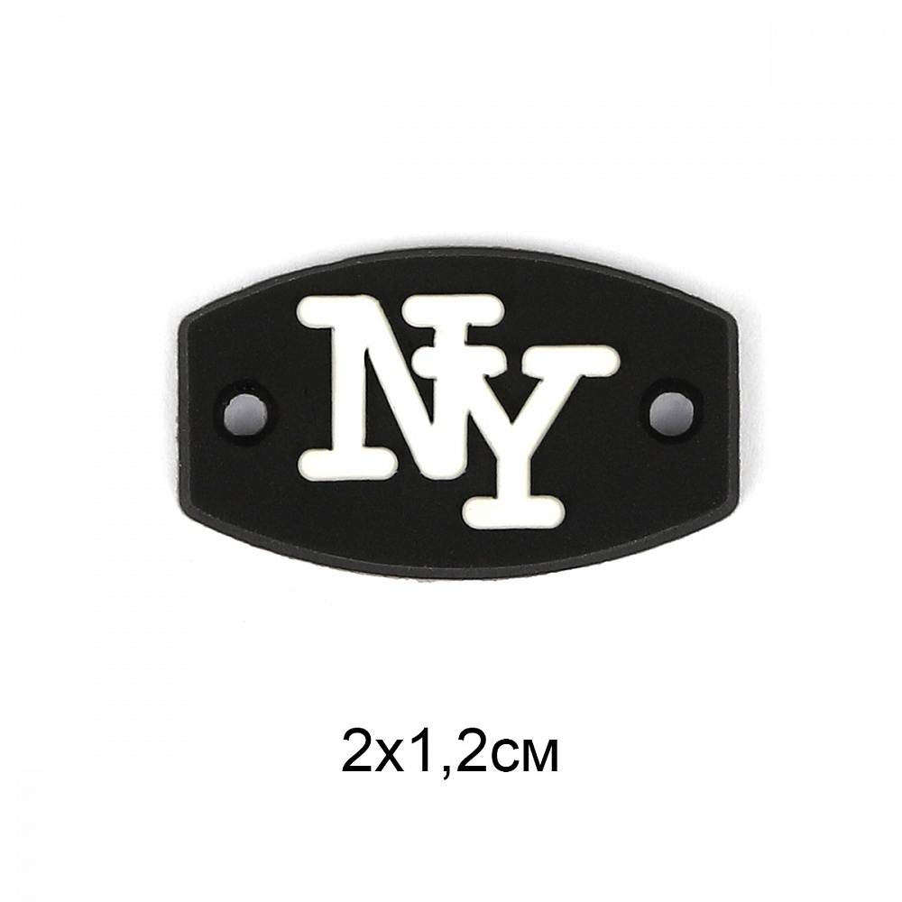 

TBY NY, 2х1,2 см, 20 шт, Черный, NY, 2х1,2 см, 20 шт