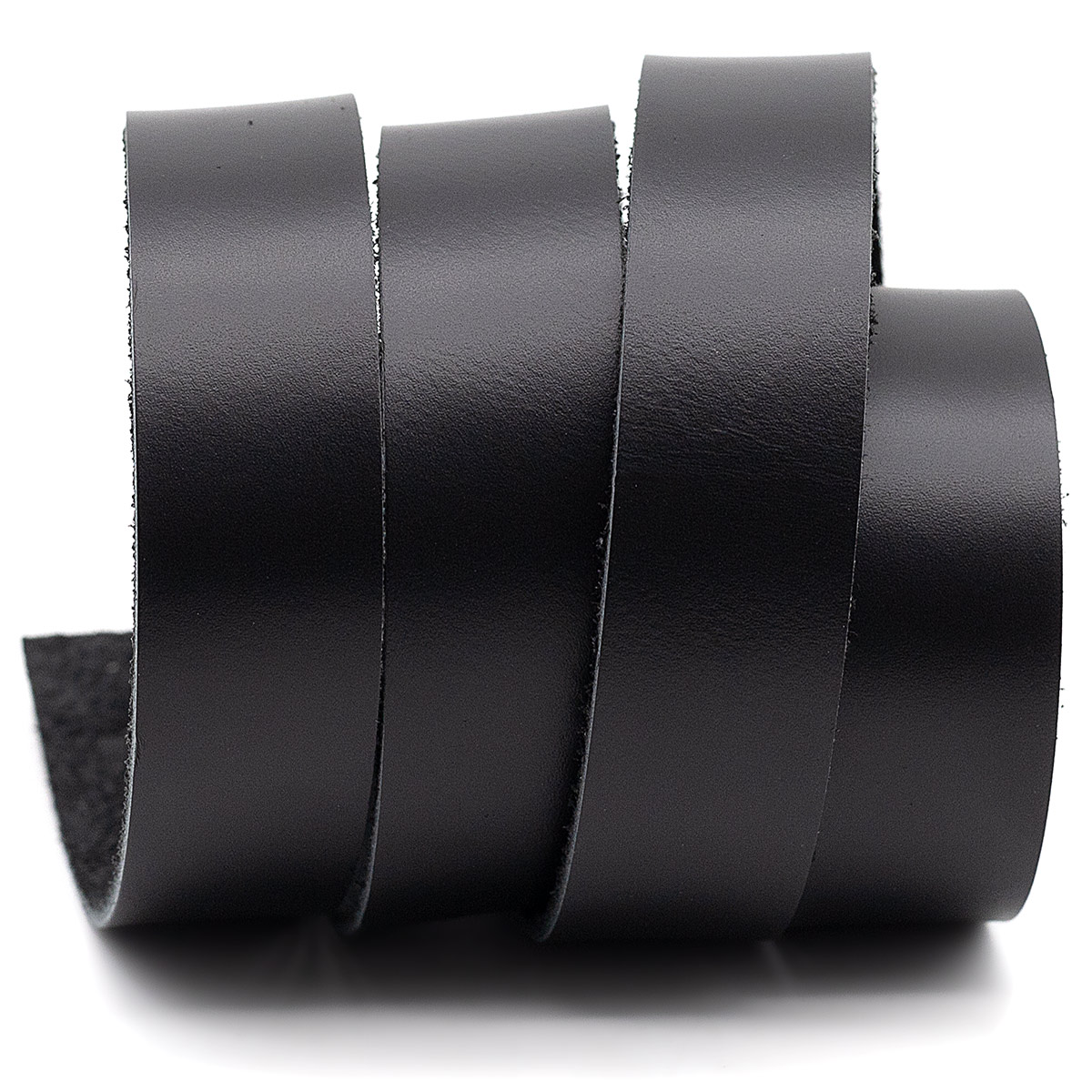 фото 728 полоса (ремень) 110см*2,5см(+/-1мм), 100% кожа (черный) галерея