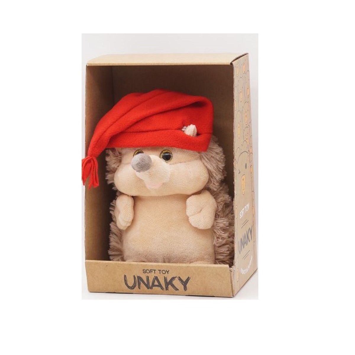 Мягкая игрушка Unaky Soft Toy Ежик Златон 22 см 0913222-28M красный бежевый белый 782₽