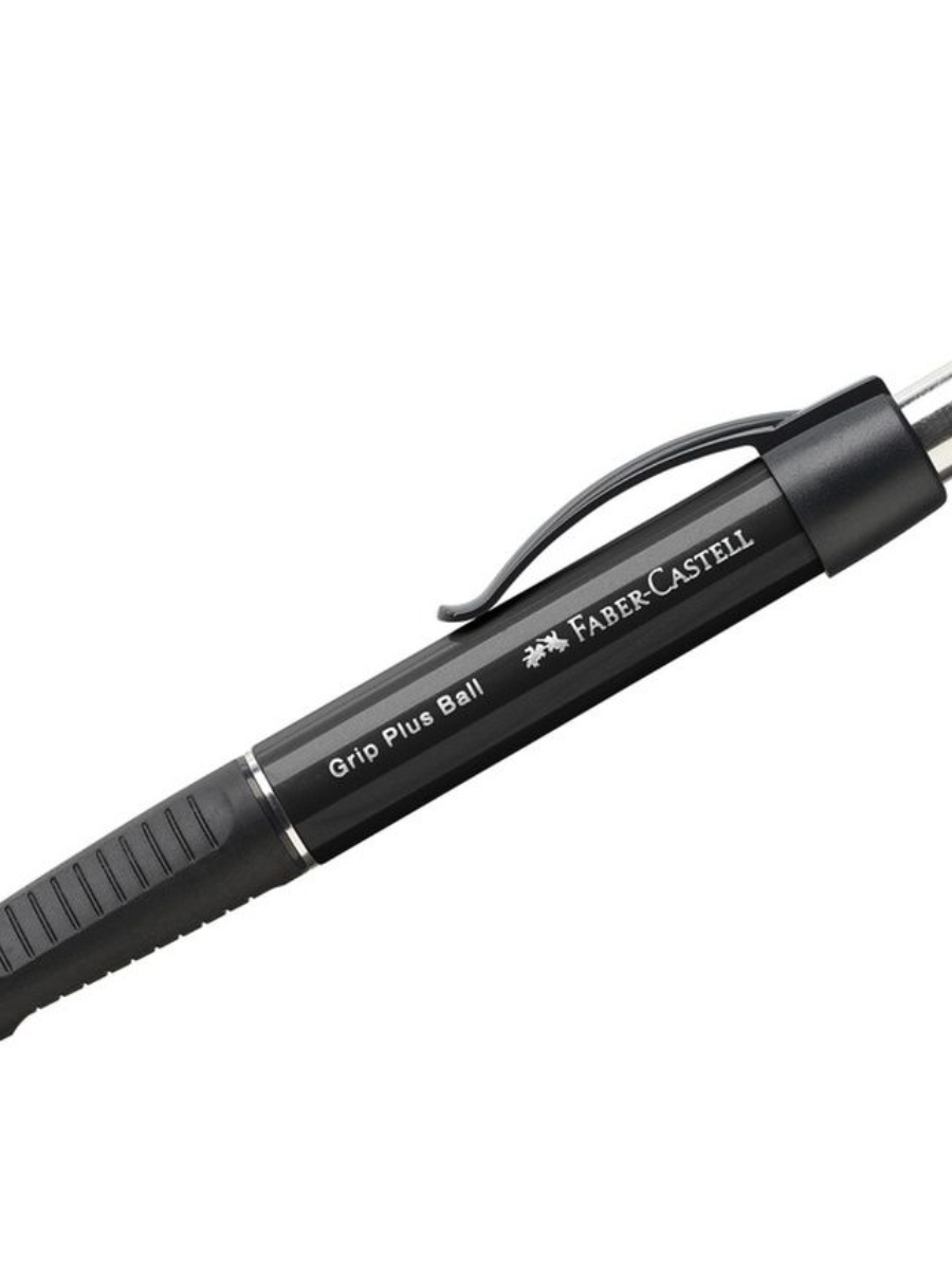 

Ручка шариковая автоматическая Faber-Castell Grip Plus Ball синяя, 0,7мм, грип, черный