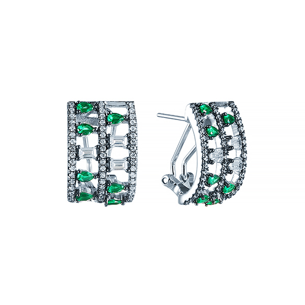 

Серьги из серебра с фианитом Element47 SE27025-H2_SR_001_WG, SE27025-H2_SR_001_WG