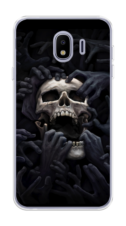 

Чехол Awog на Samsung Galaxy J4 "Череп 29", Черный;серый, 26450-9
