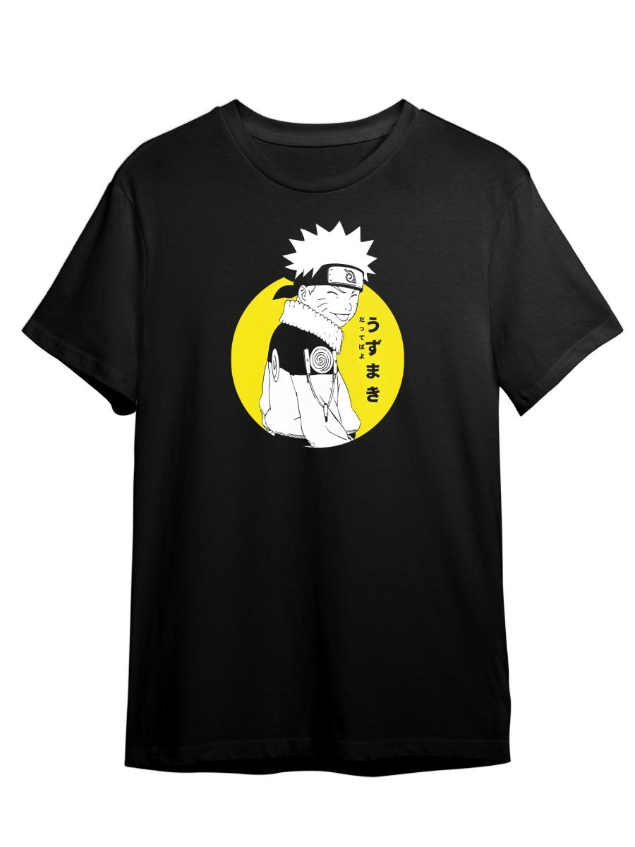 

Футболка унисекс СувенирShop Аниме/Удзумаки/Какаси 14 черная 4XL, "Аниме/Удзумаки/Какаси" 14