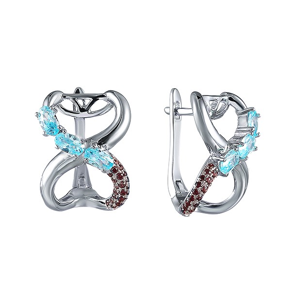 

Серьги из серебра с фианитом Element47 00351E_SR_001_WG, 00351E_SR_001_WG