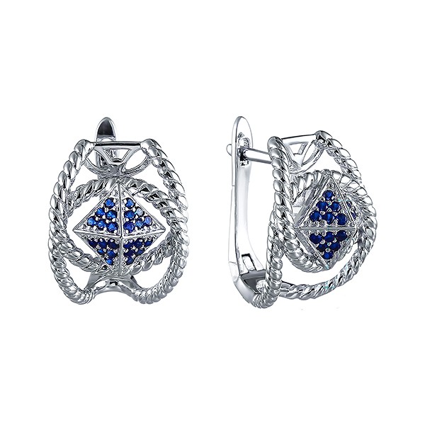 

Серьги из серебра с фианитом Element47 00349E_SR_001_WG, 00349E_SR_001_WG