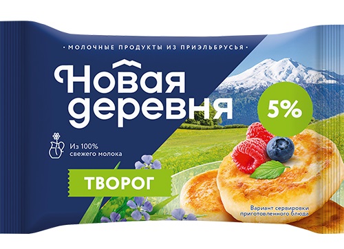 фото Творог новая деревня 5% бзмж 180 г