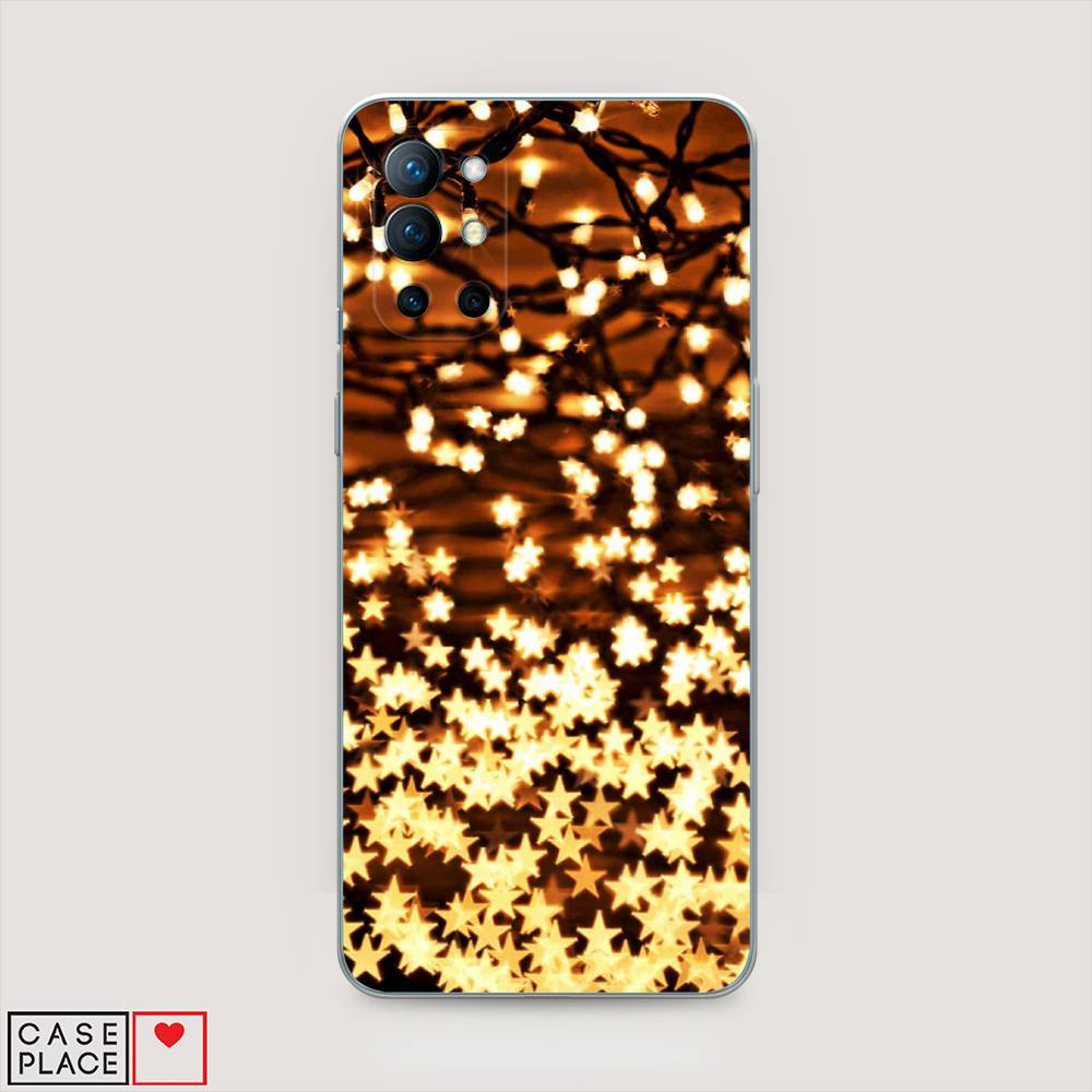 

Чехол на OnePlus 9R "Новогодняя гирлянда", Золотистый, 151650-5