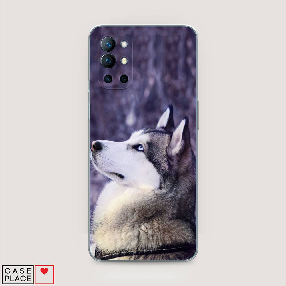 

Чехол на OnePlus 9R "Хаски 1", Фиолетовый;белый, 151650-1