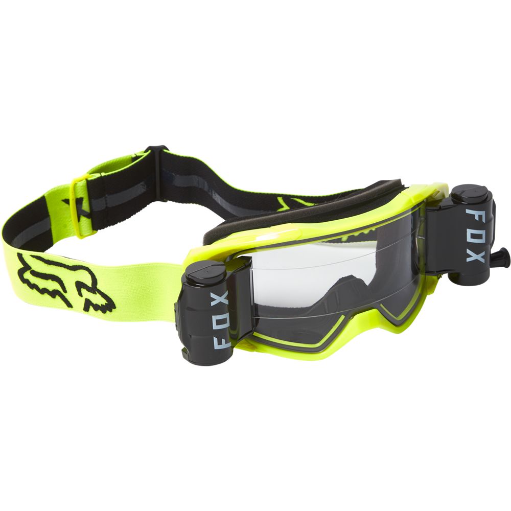 Очки кроссовые Fox Vue Stray Roll Off Goggle Black.Yellow (25829-019-OS)