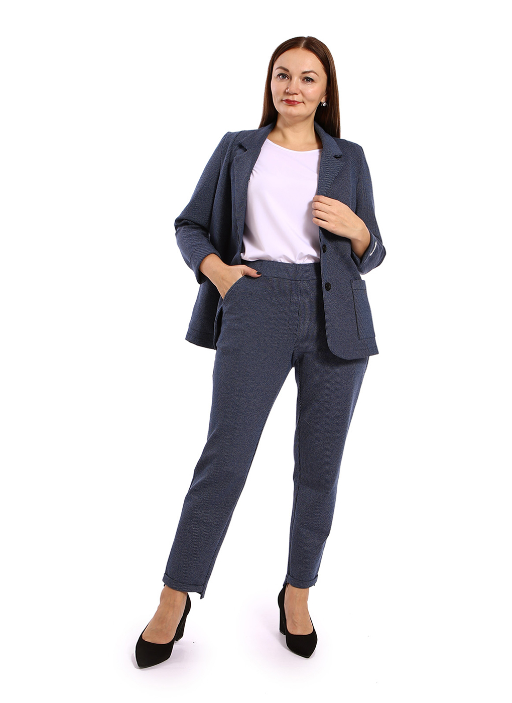 

Брюки женские Каляев 66399 синие 48 RU, Синий, 66399