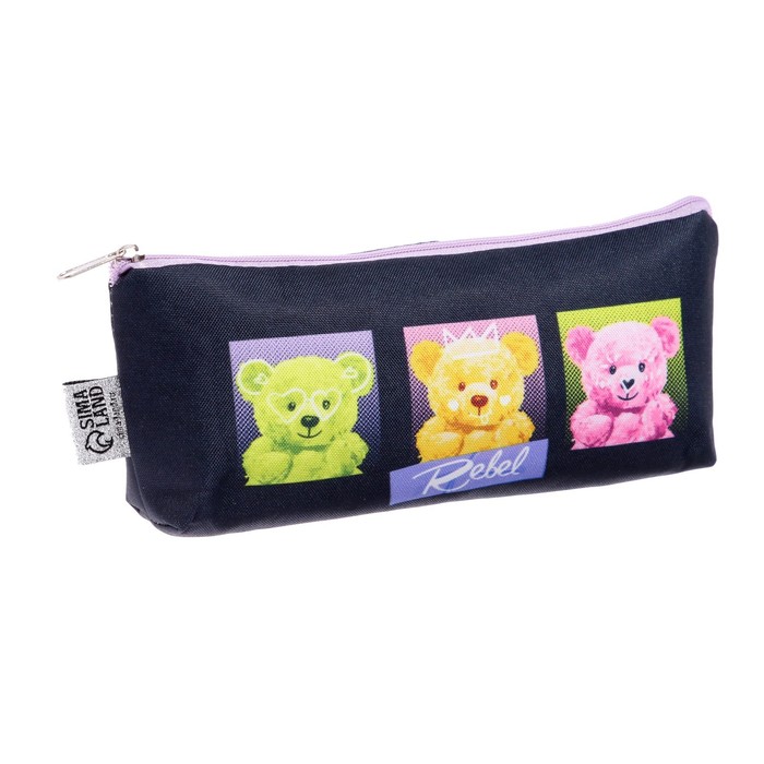 

Пенал косметичка Мишки 21*10см ,