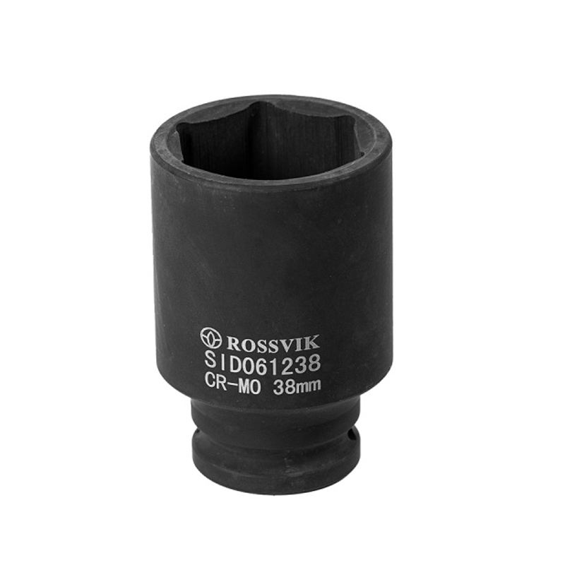 

ROSSVIK Головка торцевая ударная 1 2" 38 "ROSSVIK" высокая, 6 граней 1шт