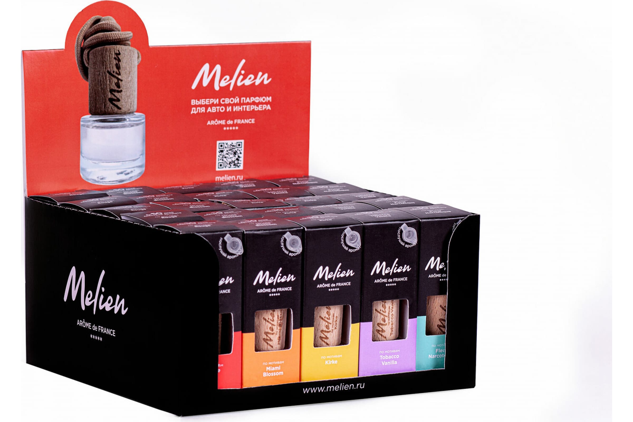 

Melien Ароматизатор ШОУ-БОКС (25 ароматов) для торговой тчоки 4603809604163