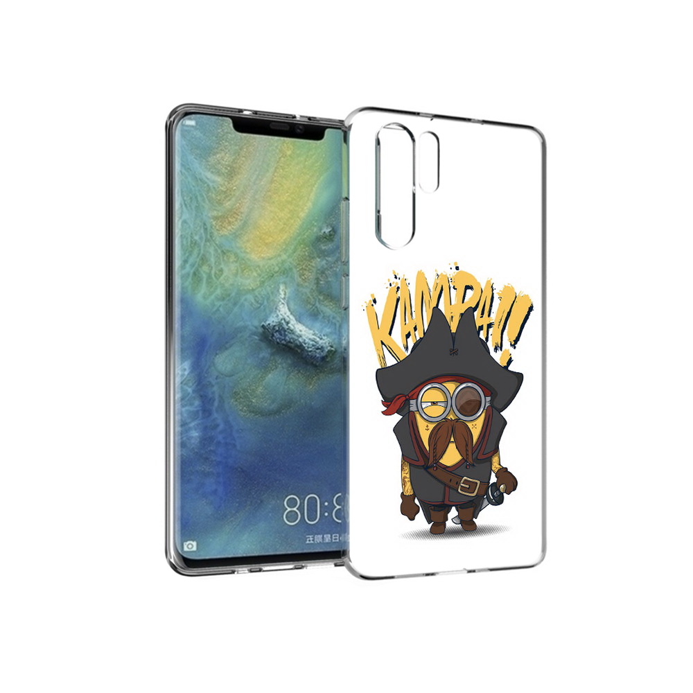 

Чехол MyPads Tocco для Huawei P30 Pro миньон пират, Прозрачный, Tocco