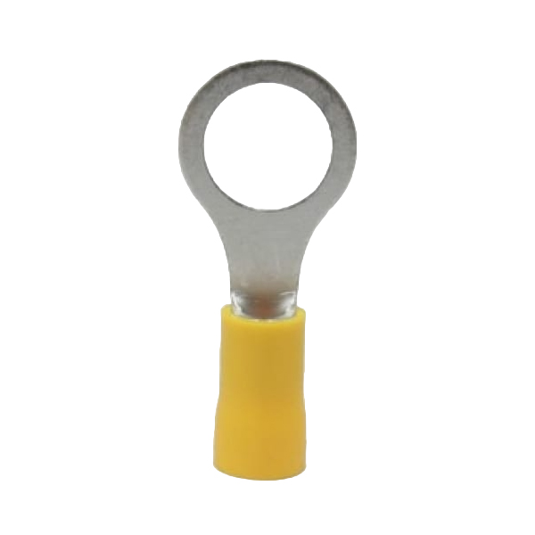 фото Klr rov-1006 наконечник кольцевой изолированный с пвх манжетой 4.6...6.6мм2/м10/жёлтый/650
