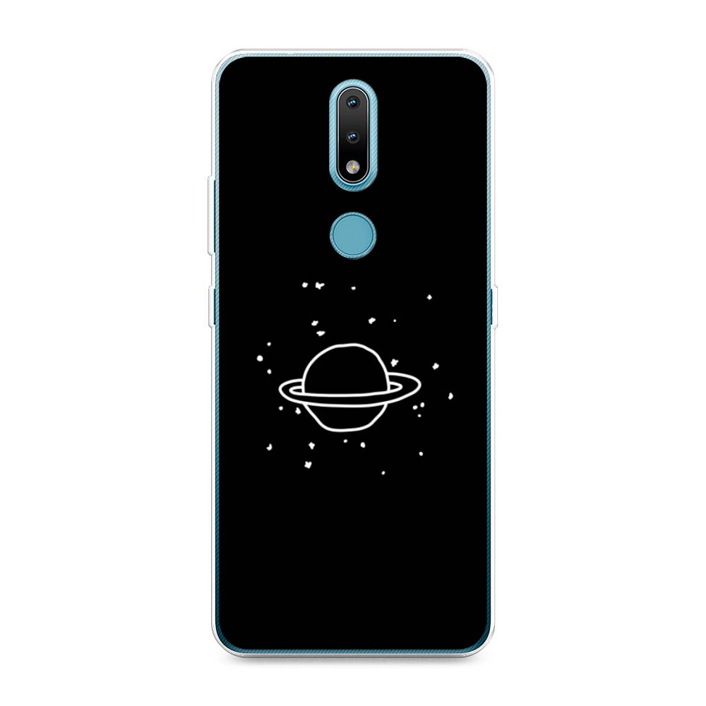 

Чехол Awog на Nokia 2.4 / Нокиа 2.4 "Дудл Юпитера", Белый;черный, 123850-4