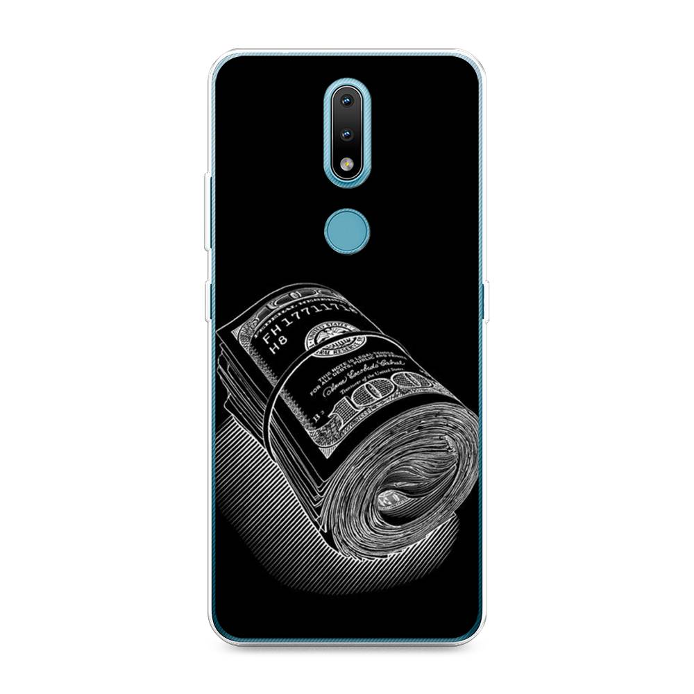 

Чехол Awog на Nokia 2.4 / Нокиа 2.4 "Кубышка денег", Черный;серебристый, 123850-5
