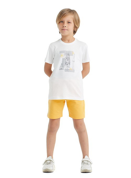Футболка детская BlackSpade BS40049, белый, 116