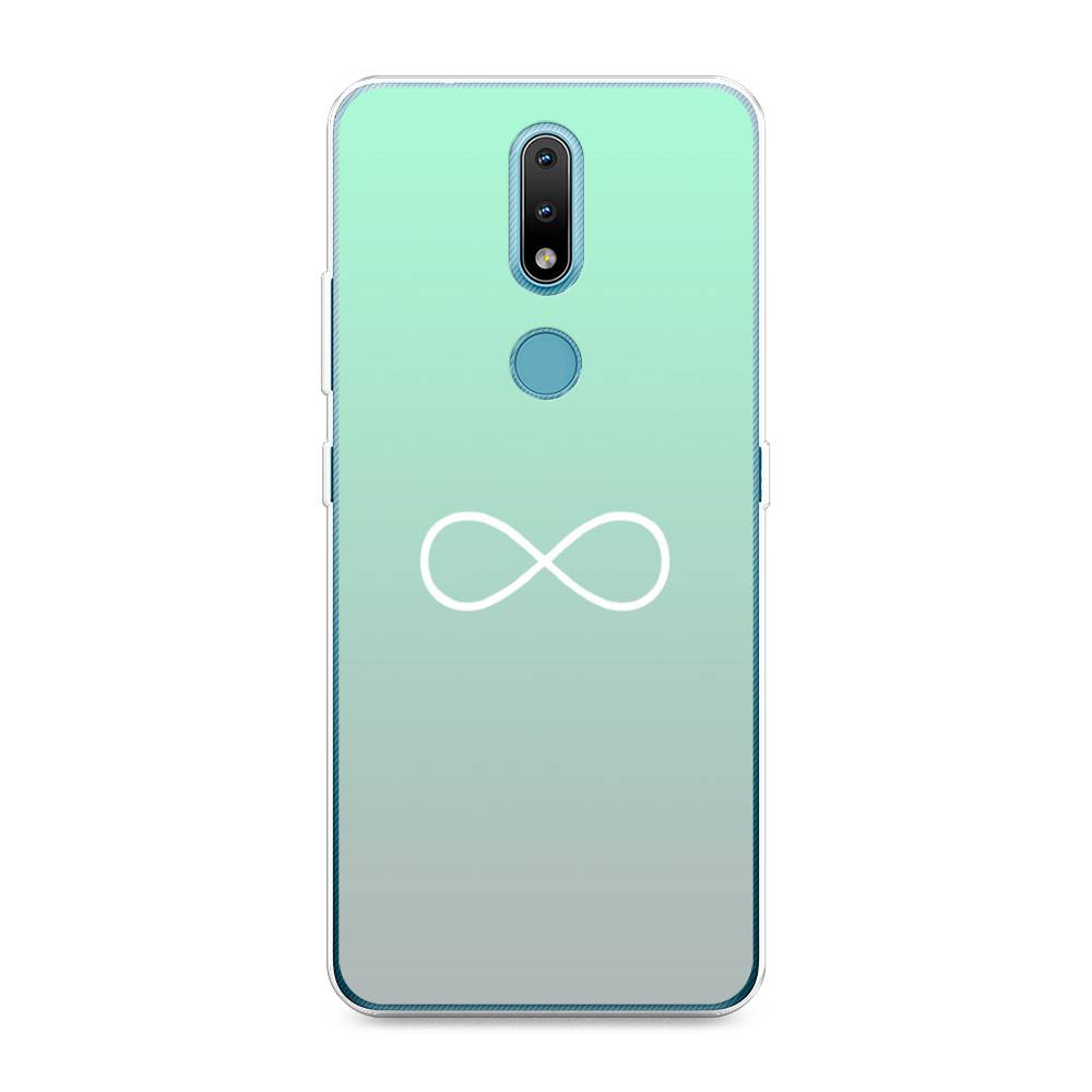 

Чехол Awog на Nokia 2.4 / Нокиа 2.4 "Бесконечность от Тиффани", Голубой, 123850-4