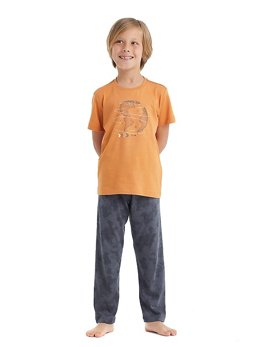 Пижама детская BlackSpade BS40036, оранжевый, 140