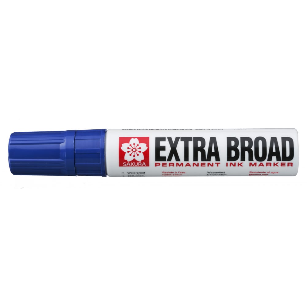 

Маркер Sakura Extra Broad толстый, перманентный, синий стержень, 10 на 17мм XJGKS 36