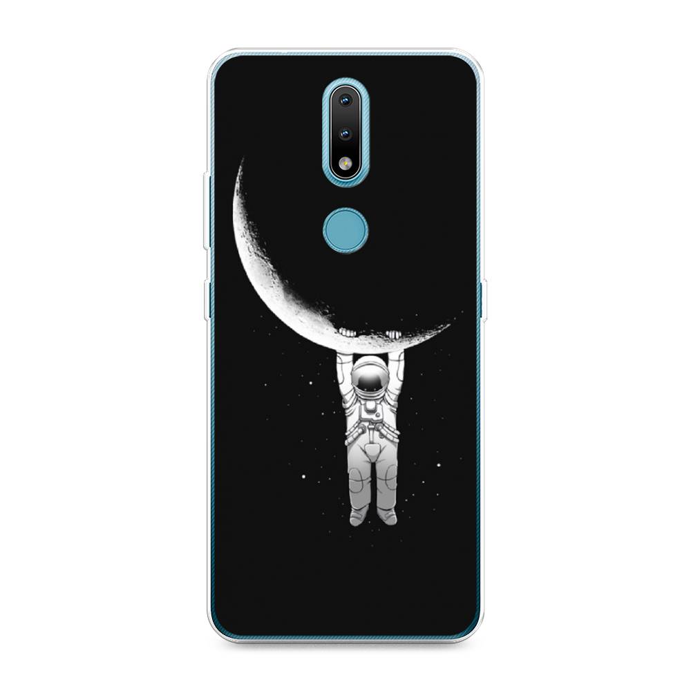 

Чехол Awog на Nokia 2.4 / Нокиа 2.4 "Космонавт", Белый;черный, 123850-4